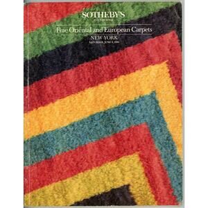 Sothebys Auction Catalog Sale Fine Oriental European Carpets June 1990 New York